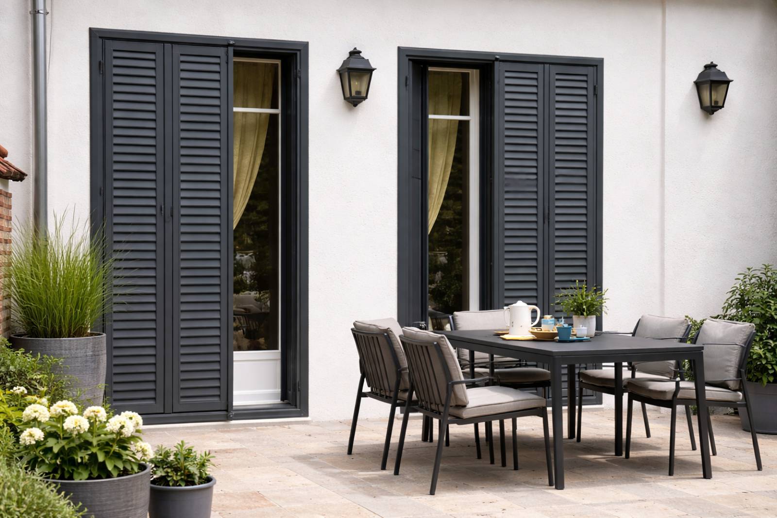 Pose de volet persienne pliante métalliques à Bourgoin-Jallieu (38)