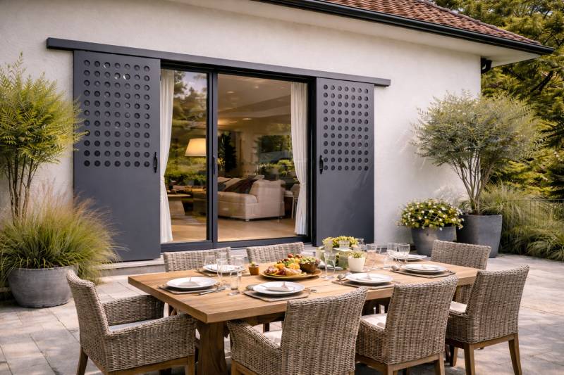 Persienne coulissante pour une maison contemporaine à Bourgoin-Jallieu (38)